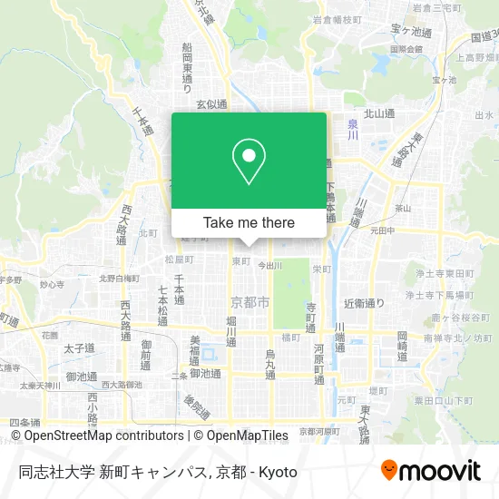 同志社大学 新町キャンパス map