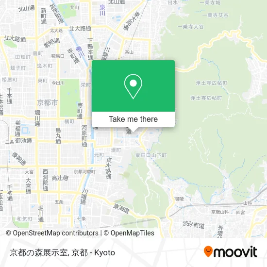 京都の森展示室 map