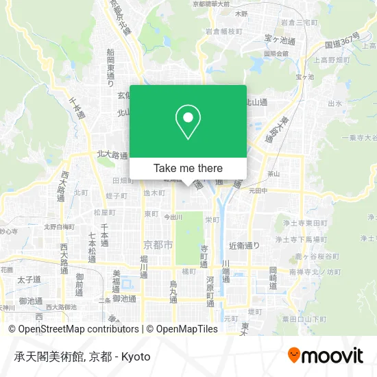 承天閣美術館 map