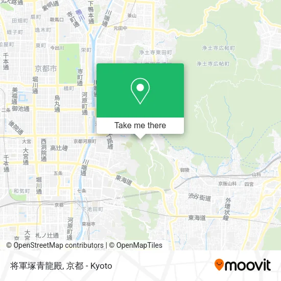 将軍塚青龍殿 map