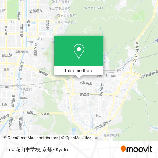 市立花山中学校 map