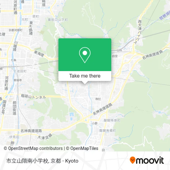 市立山階南小学校 map