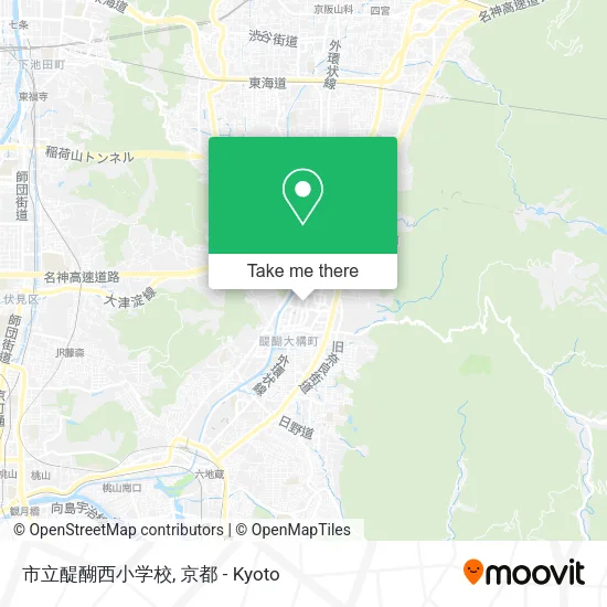 Daigo West Elementary School map