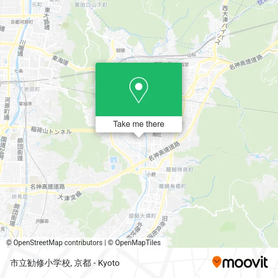 市立勧修小学校 map