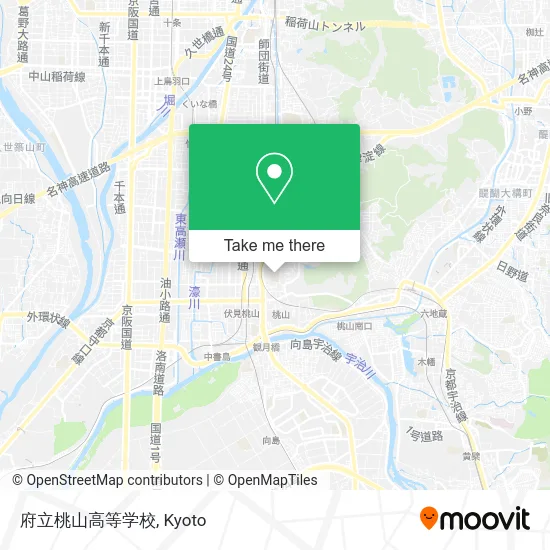 府立桃山高等学校 map