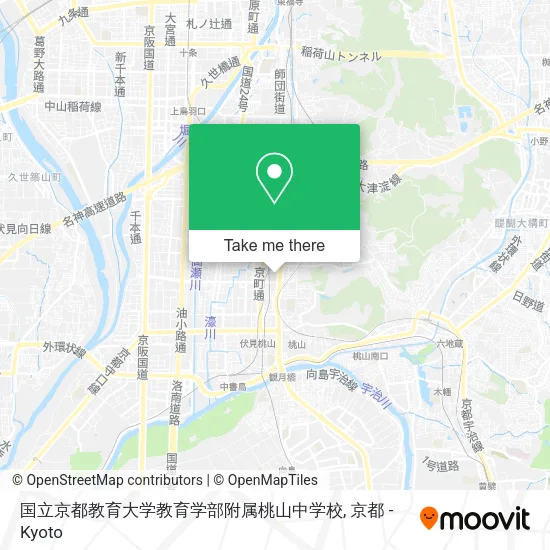 国立京都教育大学教育学部附属桃山中学校 map