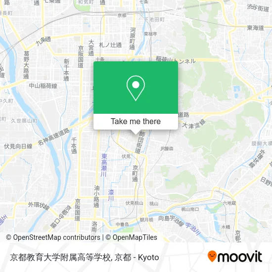 京都教育大学附属高等学校 map