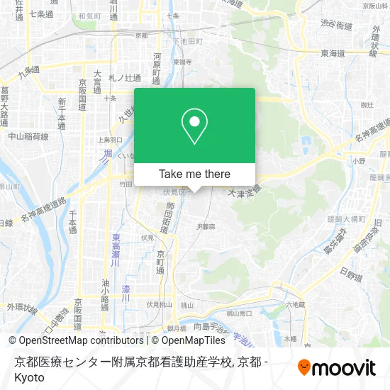 京都医療センター附属京都看護助産学校 map