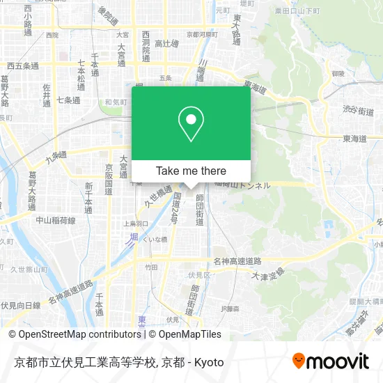 京都市立伏見工業高等学校 map