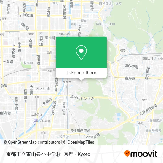京都市立東山泉小中学校 map