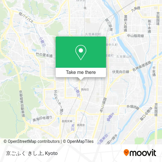 Kyoto Kimono Kishi map
