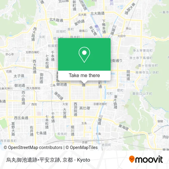 烏丸御池遺跡•平安京跡 map