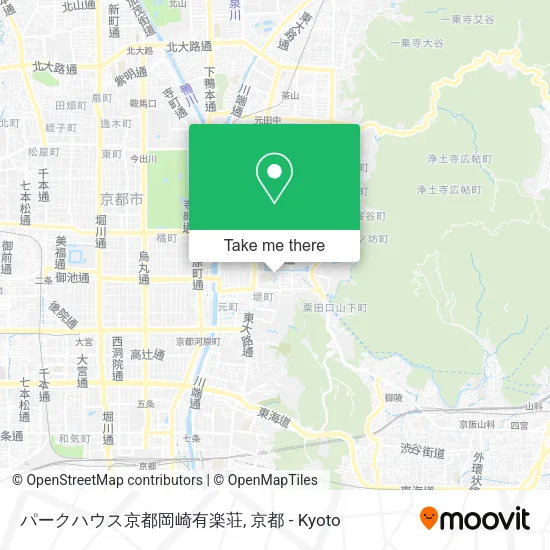 Park House Kyoto Okazaki Yuraku Residence map