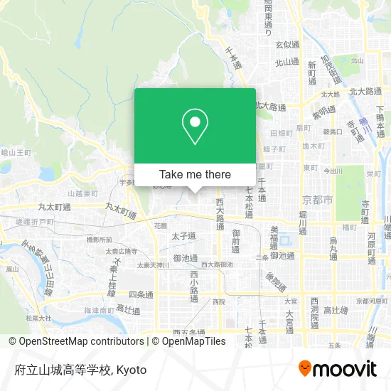 府立山城高等学校 map