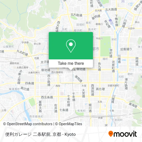 便利ガレージ 二条駅前 map