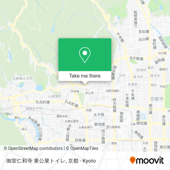 御室仁和寺 東公衆トイレ map