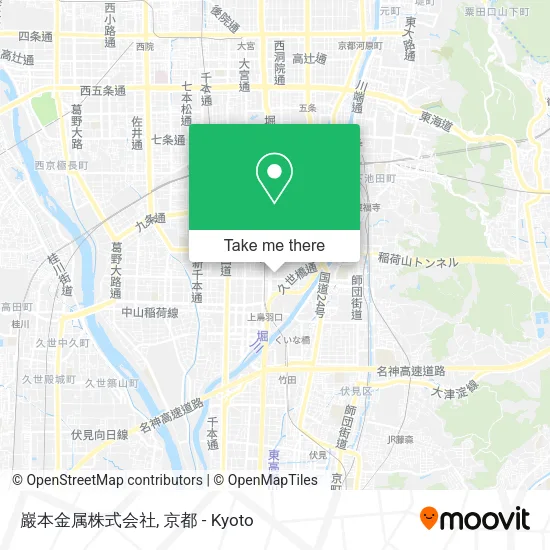 巖本金属株式会社 map