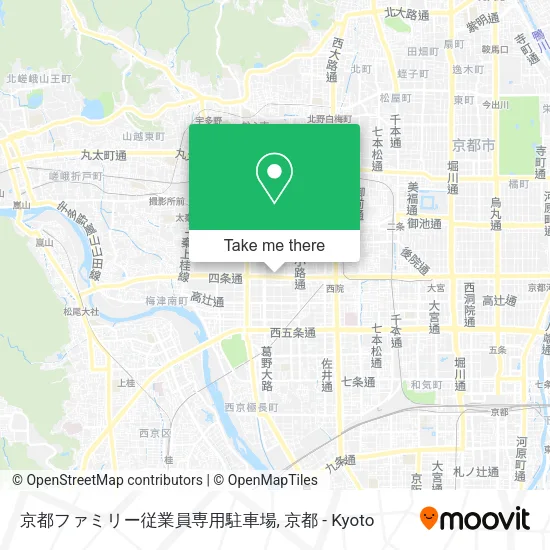 京都ファミリー従業員専用駐車場 map