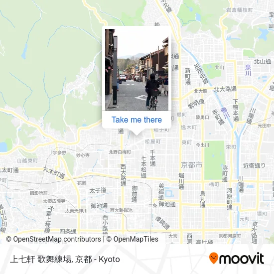 上七軒 歌舞練場 map