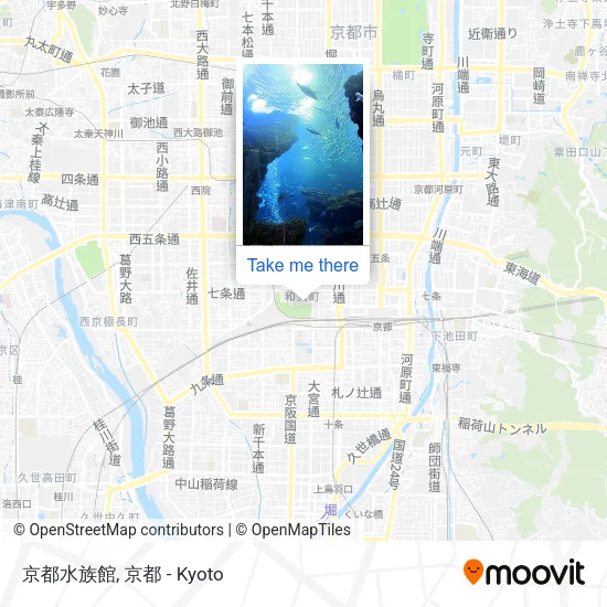 京都水族館 map