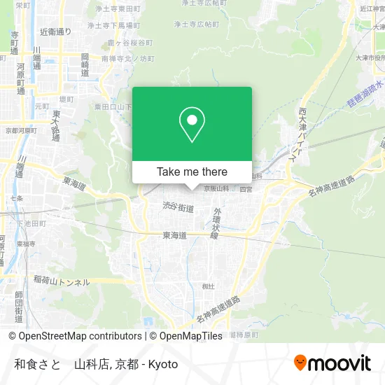 Washoku Sato Yamashina Branch map