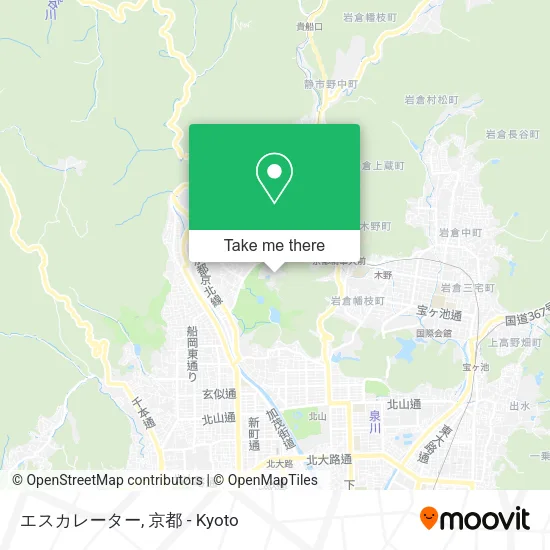 エスカレーター map