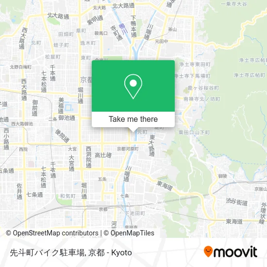 先斗町バイク駐車場 map