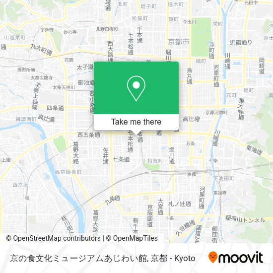京の食文化ミュージアムあじわい館 map