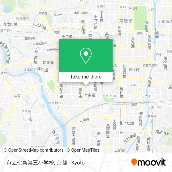 市立七条第三小学校 map