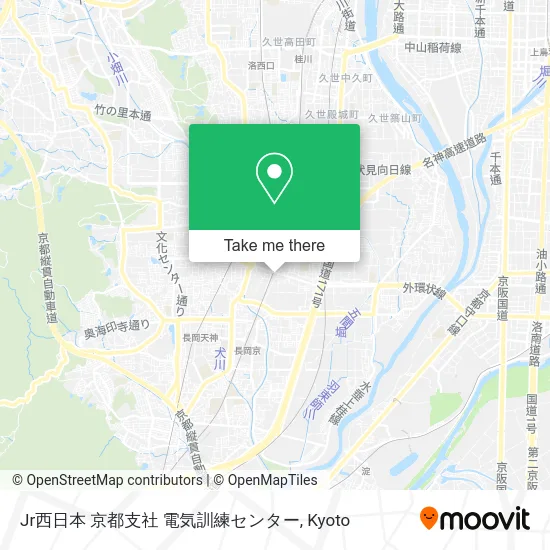 JR West Japan Kyoto Branch Electrical Training Center map