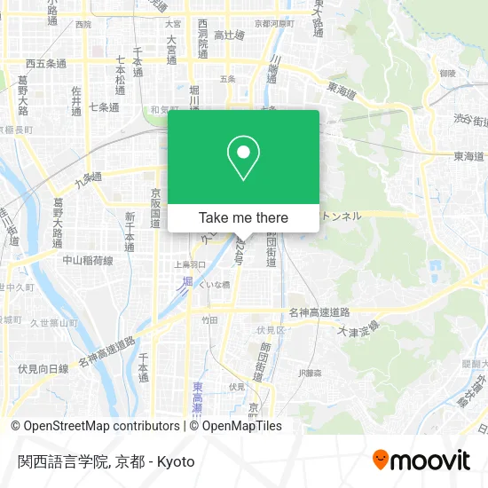 関西語言学院 map