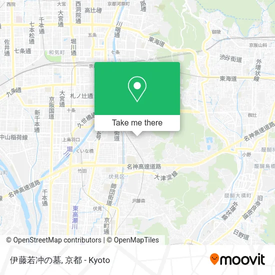 Ito Jakuchu's Tomb map