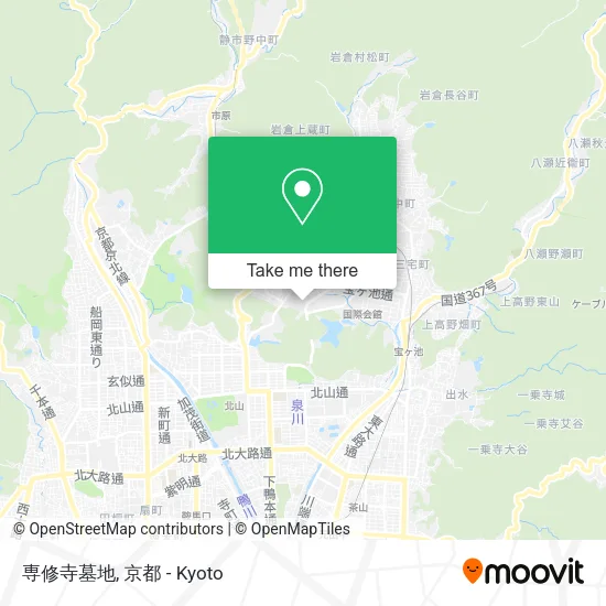 Senshu Temple Cemetery map