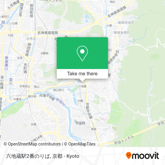 六地蔵駅2番のりば map