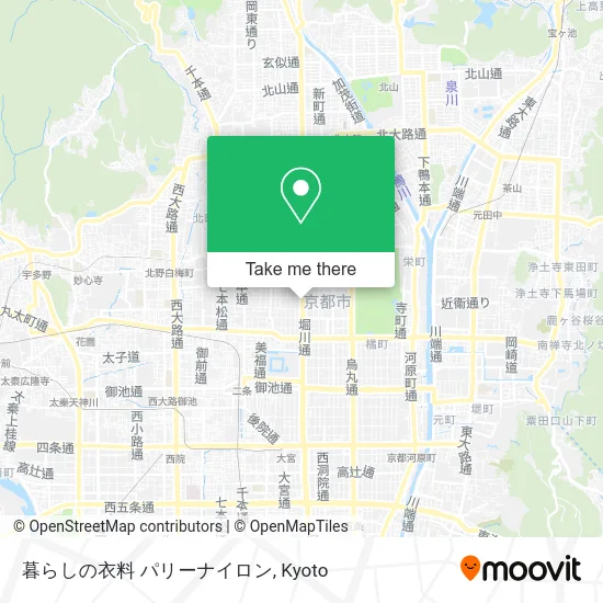 暮らしの衣料 パリーナイロン map