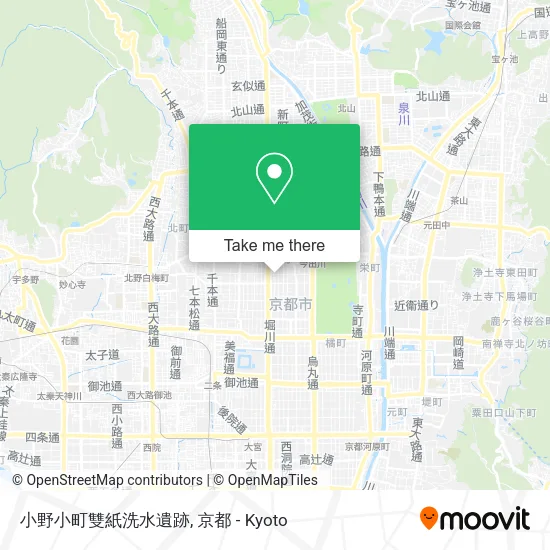 Ono Komachi Futami Washing Site map