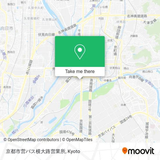 Kyoto City Bus Yokodaiji Business Office map