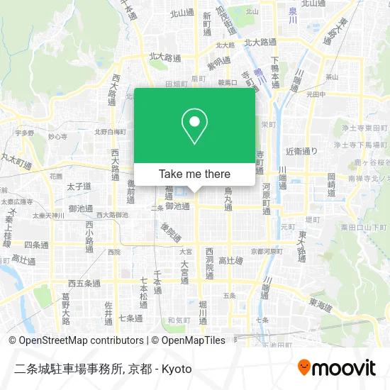 二条城駐車場事務所 map