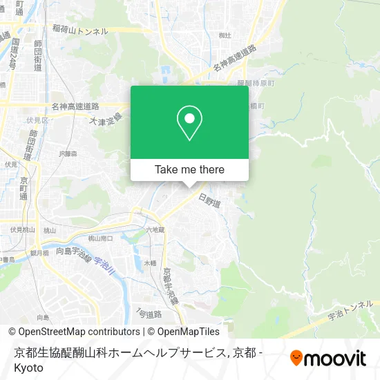 京都生協醍醐山科ホームヘルプサービス map