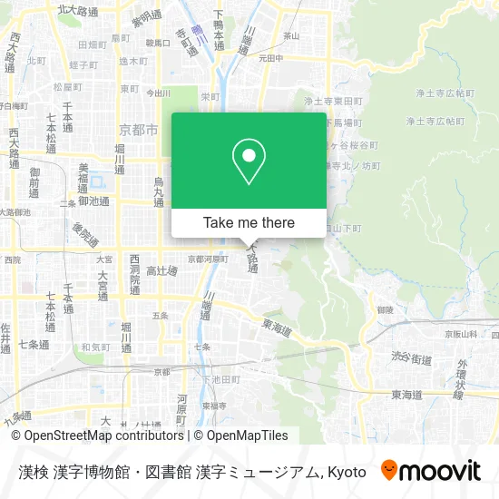 Kanji Museum and Library map