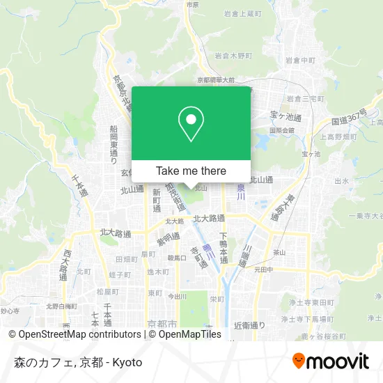 森のカフェ map