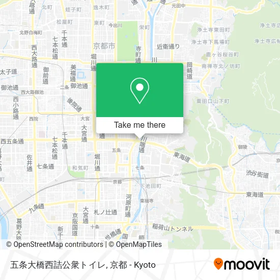 五条大橋西詰公衆トイレ map