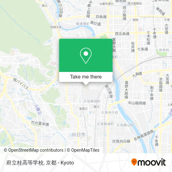 Kyoto Prefectural Katsura High School map