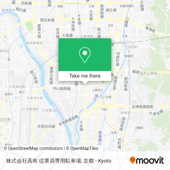 株式会社高布 従業員専用駐車場 map