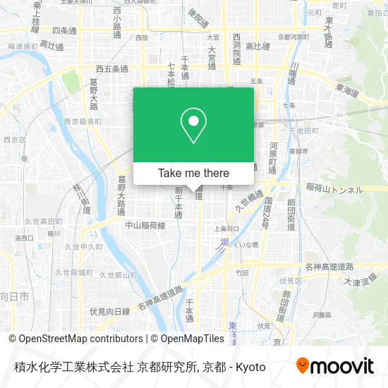 積水化学工業株式会社 京都研究所 map