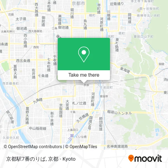 Kyoto Station Platform 7 map