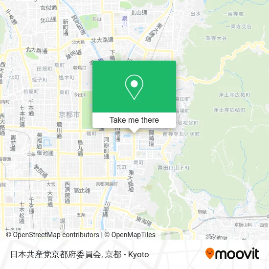 日本共産党京都府委員会 map