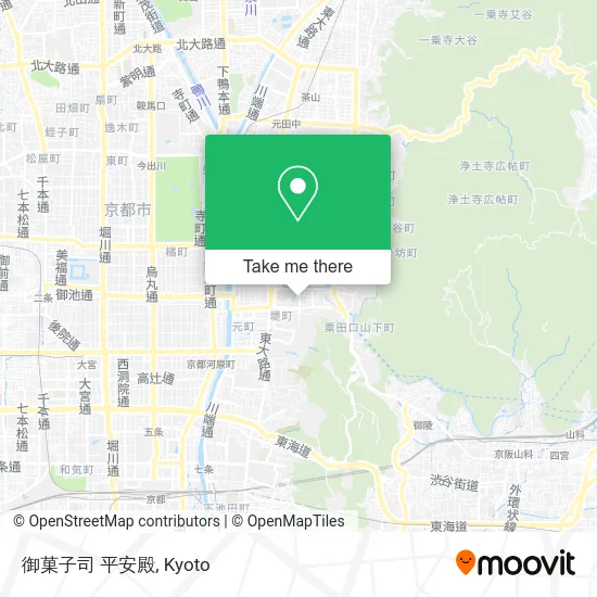 Confectionery Heian Palace map