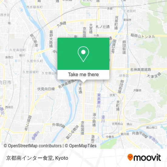 Kyoto South Interchange Cafeteria map