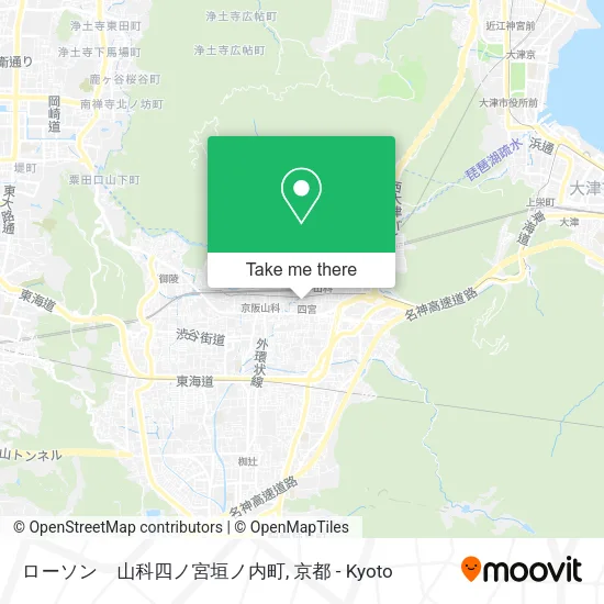 ローソン　山科四ノ宮垣ノ内町 map